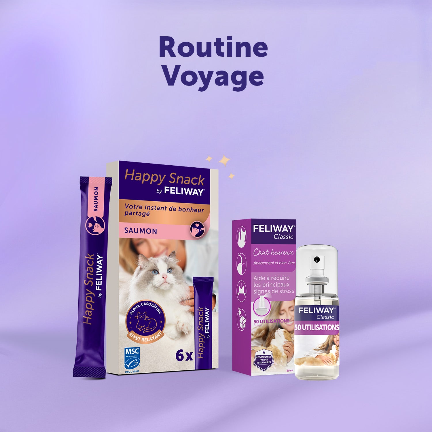 Routine Voyage Apaisé - Saumon (x6) & Spray