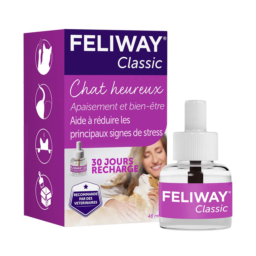 Ceva - Feliway Classic Recharge 30 Jours (PQT 3) - Mel'Animo - Centre de  bien-être animal