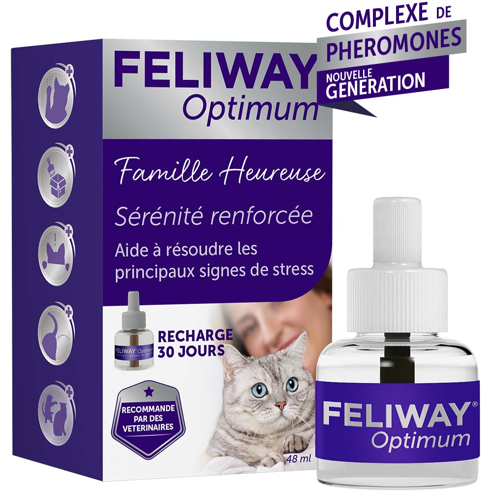 recharge-48-ml . FELIWAY Optimum recharge 30 jours de sérénité pour votre chat