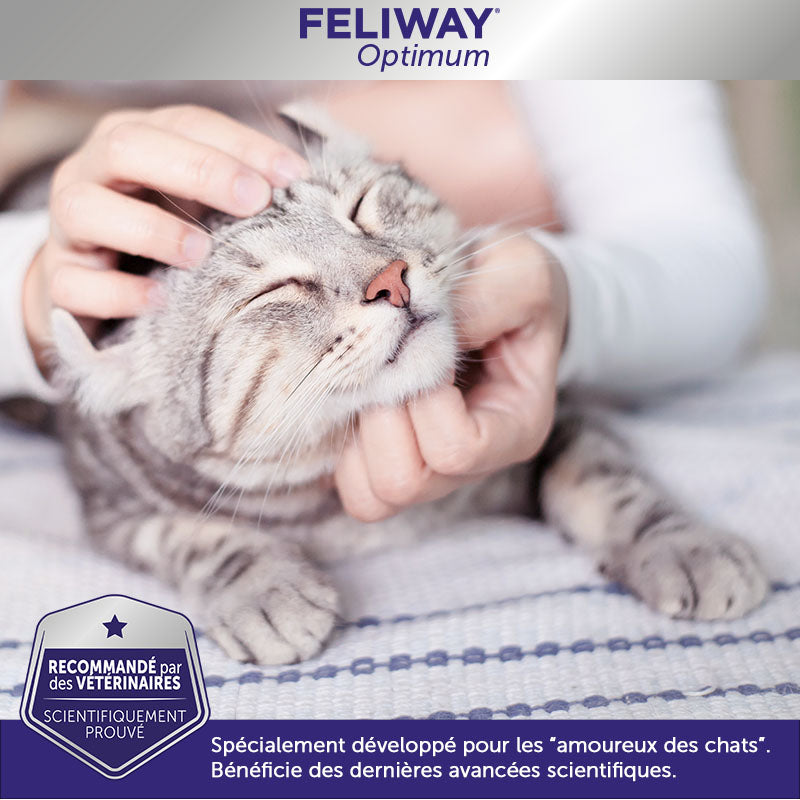 Animalerie pour chat : Feliway Optimum - Recharge 1 mois - (48ml)